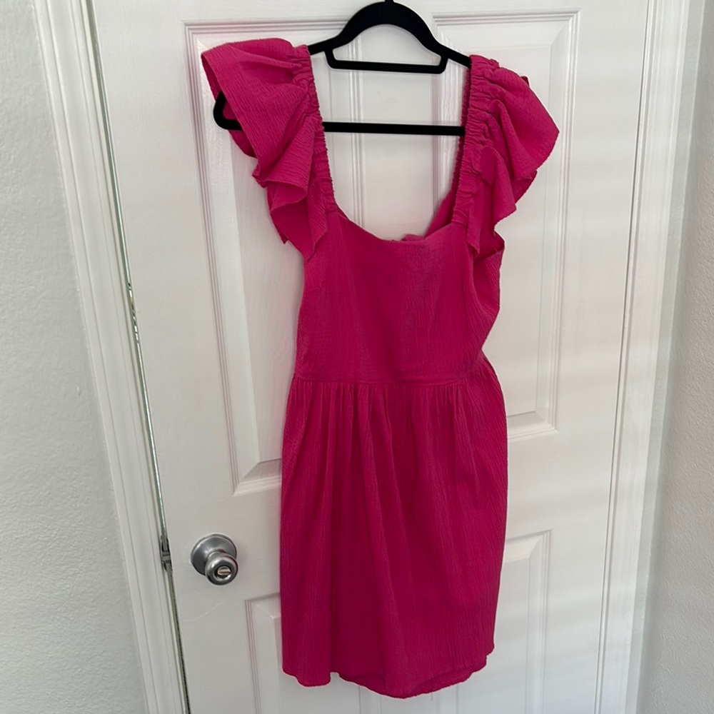 Hot pink dress